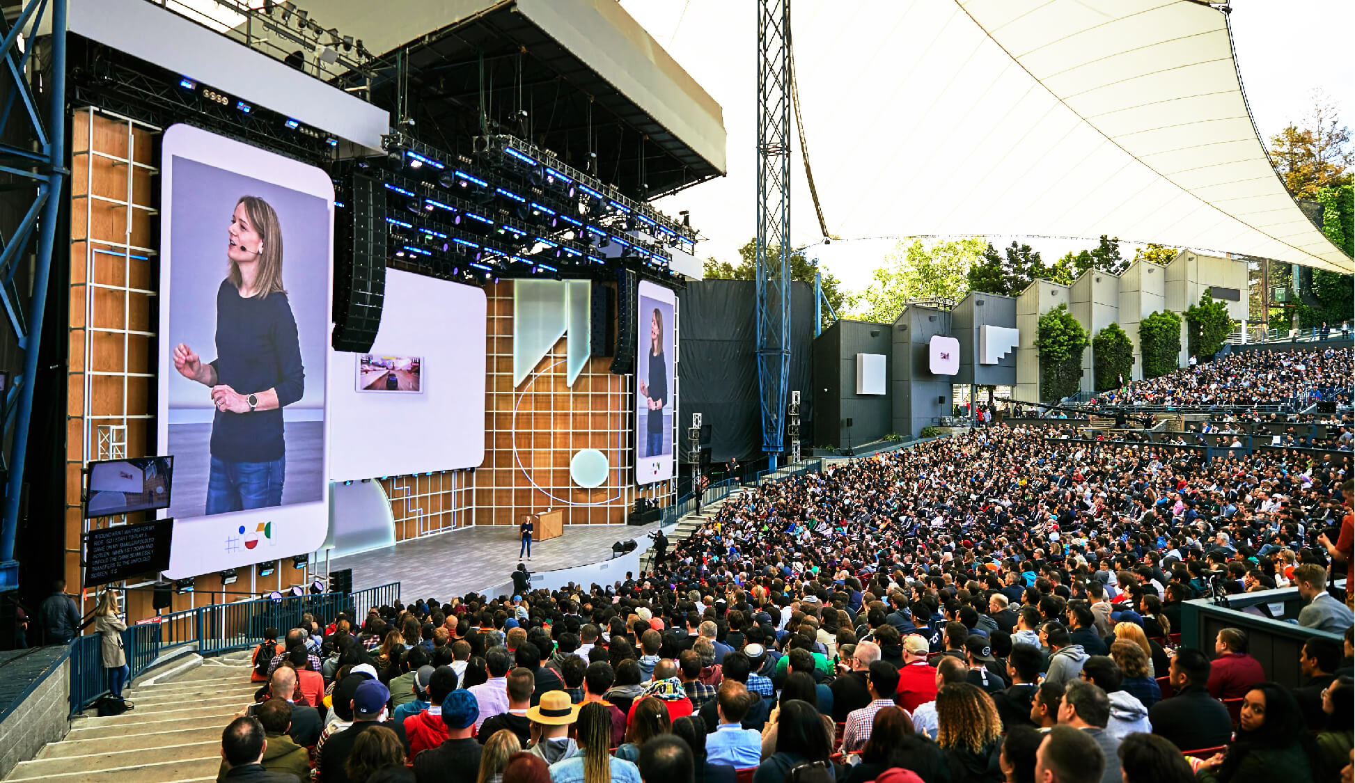 Photo from the Google I/O 2019 Keynote